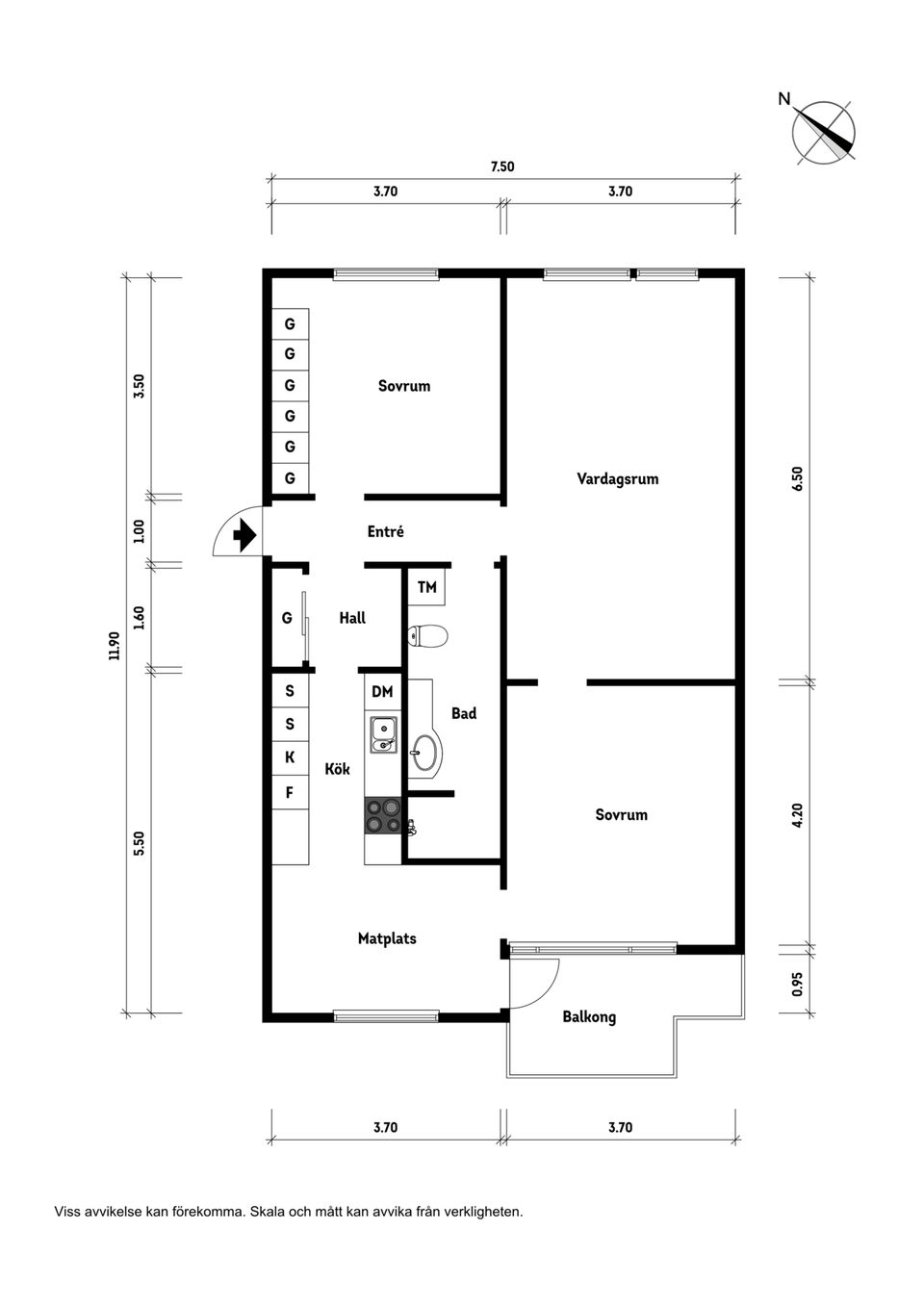 Bostadsrätt, Kadettgatan 56A, Västra Berga, Helsingborg