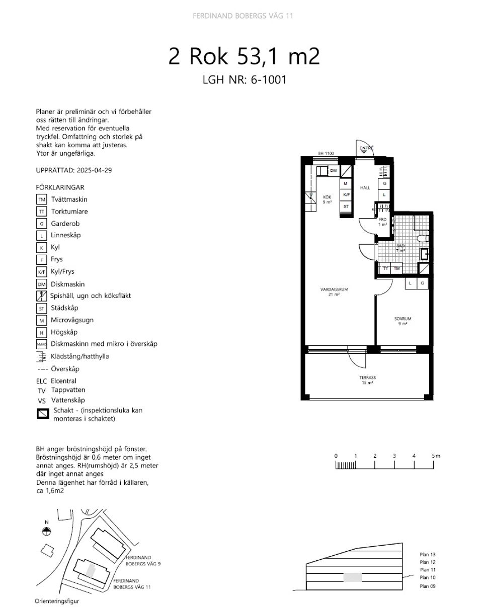 Bostadsrätt, Ferdinand Bobergs väg 11, lgh 06-1001, Graninge, Nacka