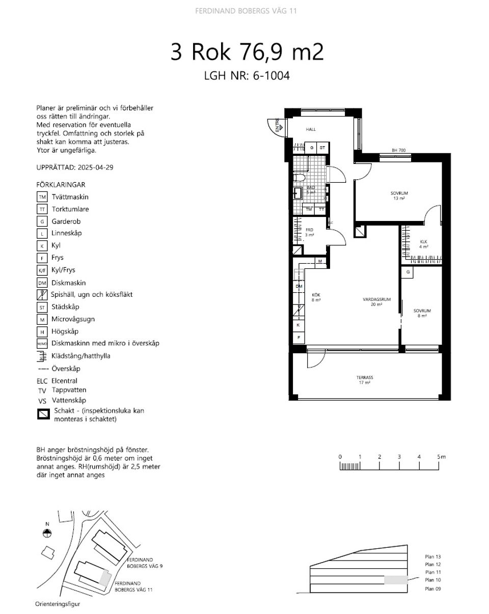 Bostadsrätt, Ferdinand Bobergs väg 11, lgh 06-1004, Graninge, Nacka
