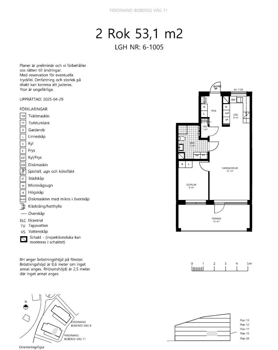 Bostadsrätt, Ferdinand Bobergs väg 11, lgh 06-1005, Graninge, Nacka