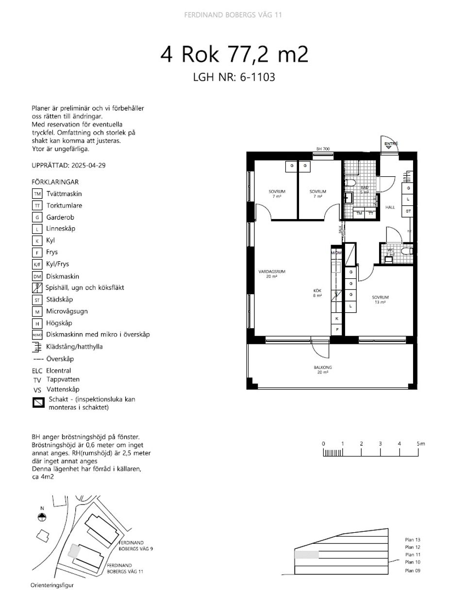 Bostadsrätt, Ferdinand Bobergs väg 11, lgh 06-1103, Graninge, Nacka