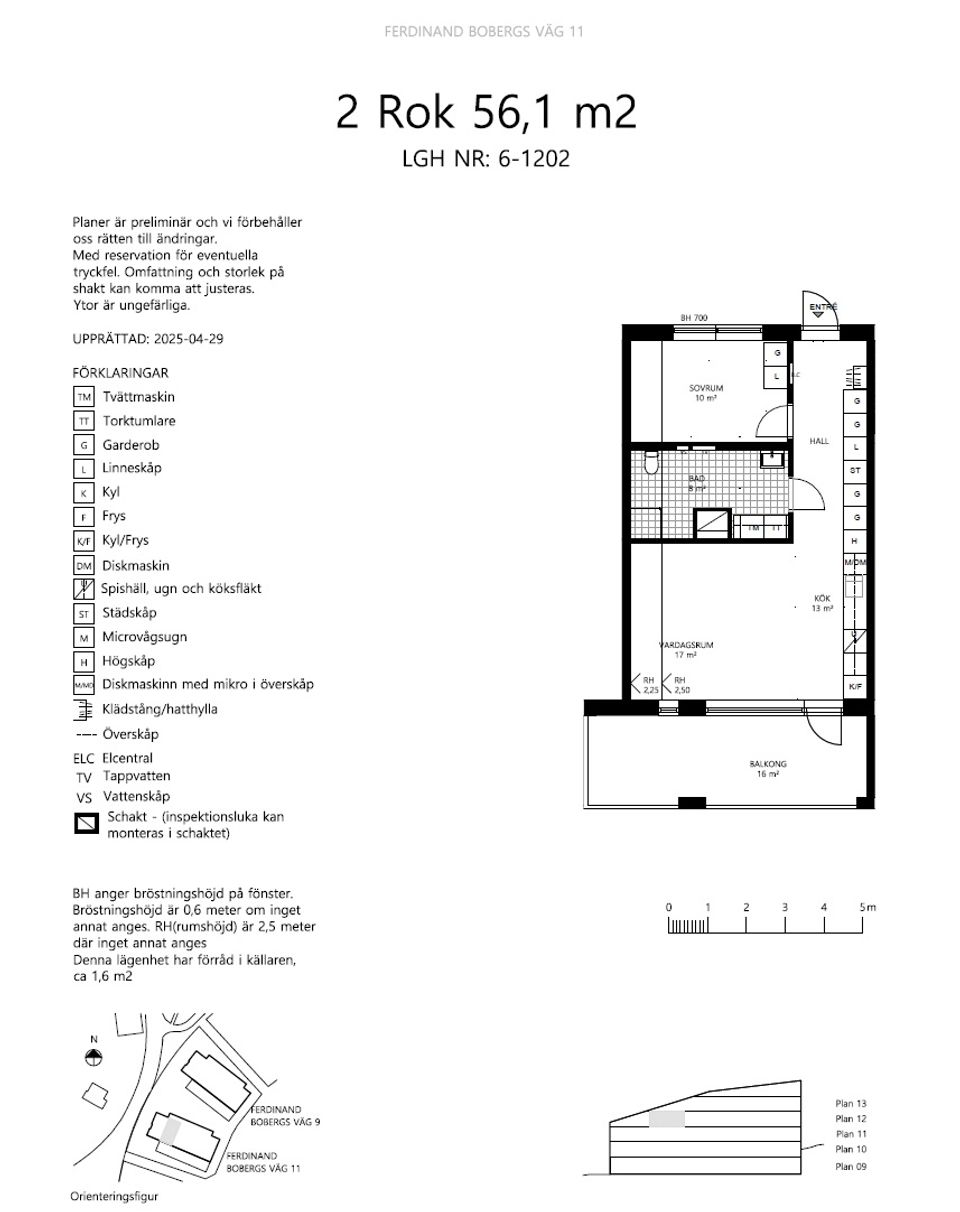 Bostadsrätt, Ferdinand Bobergs väg 11, lgh 06-1202, Graninge, Nacka