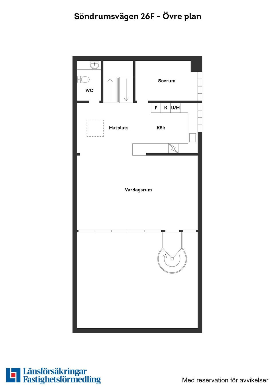 Villa, Radhus, Söndrumsvägen 26F, Rotorp, Halmstad
