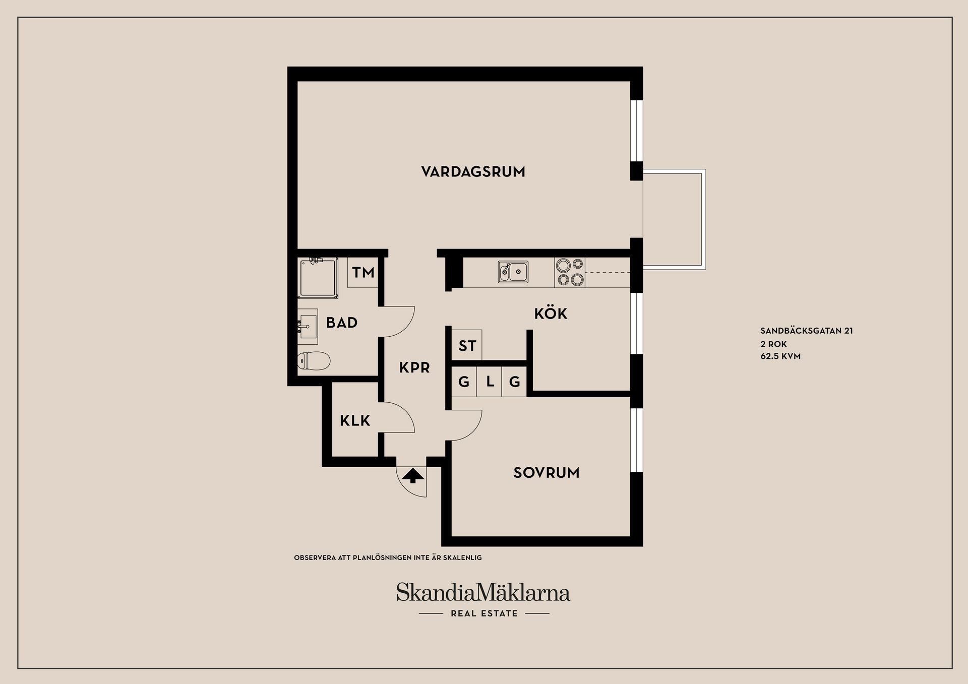 Bostadsrätt, Sandbäcksgatan 21, Karlstad