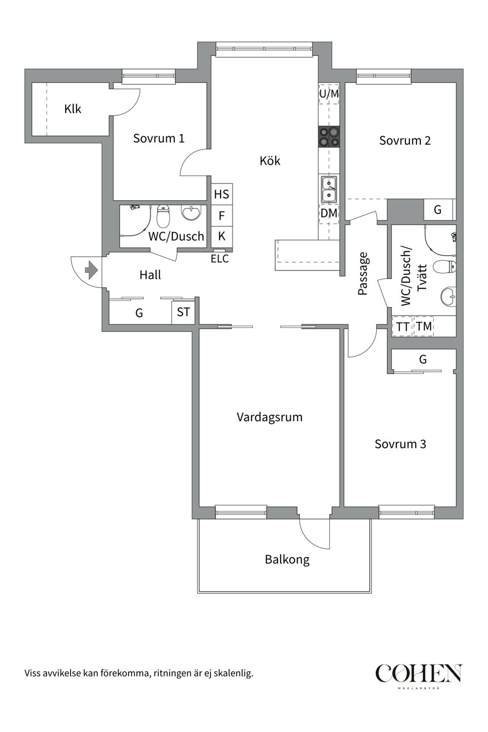 Bostadsrätt, Kungsgatan 91B, Kungsängen, Uppsala