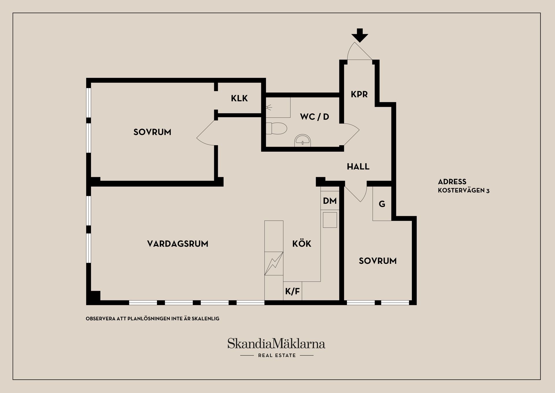 Bostadsrätt, Kostervägen 3, Baggeby, Lidingö