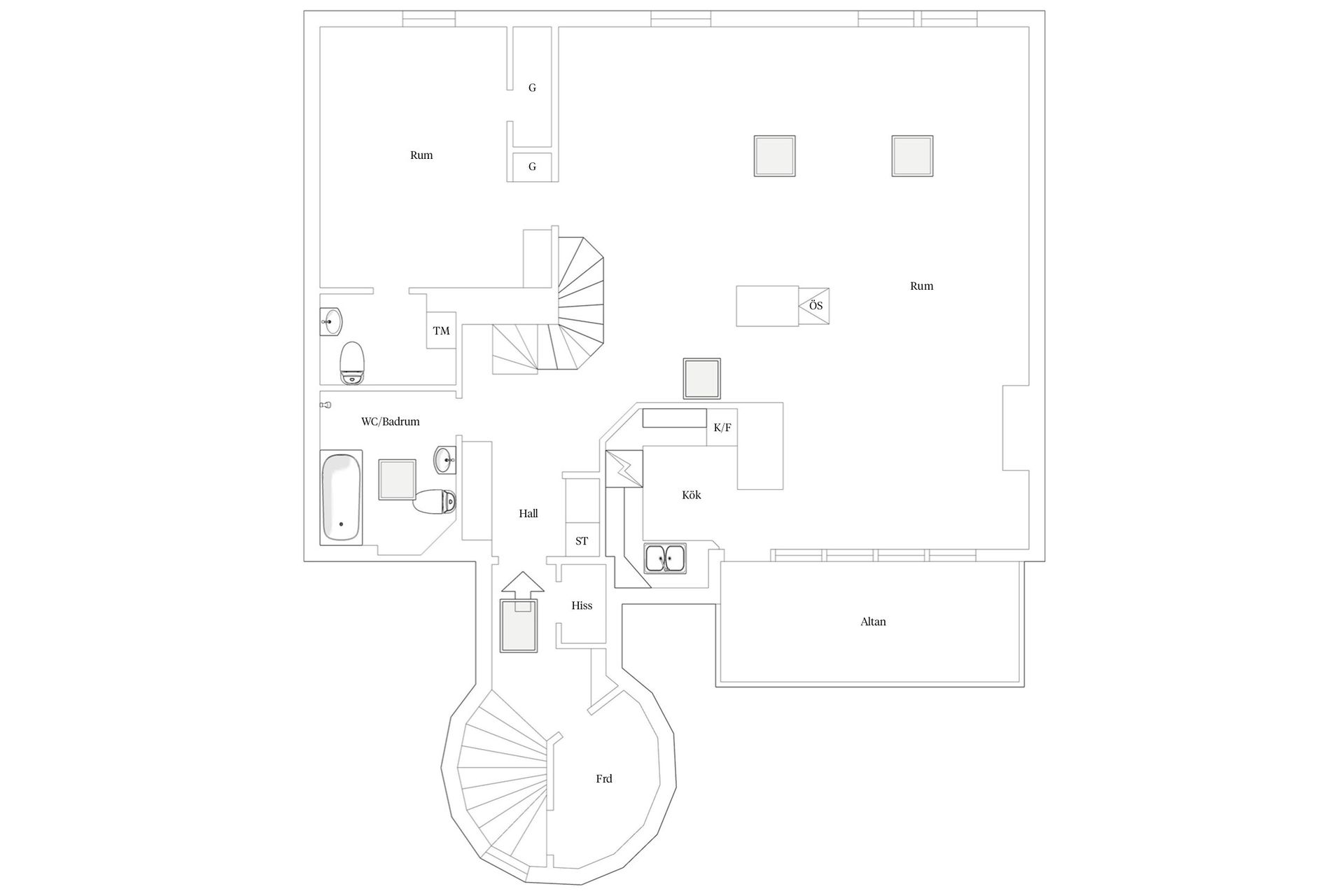 Bostadsrätt, Vidargatan 9, vindsvåning, Vasastan, Stockholm