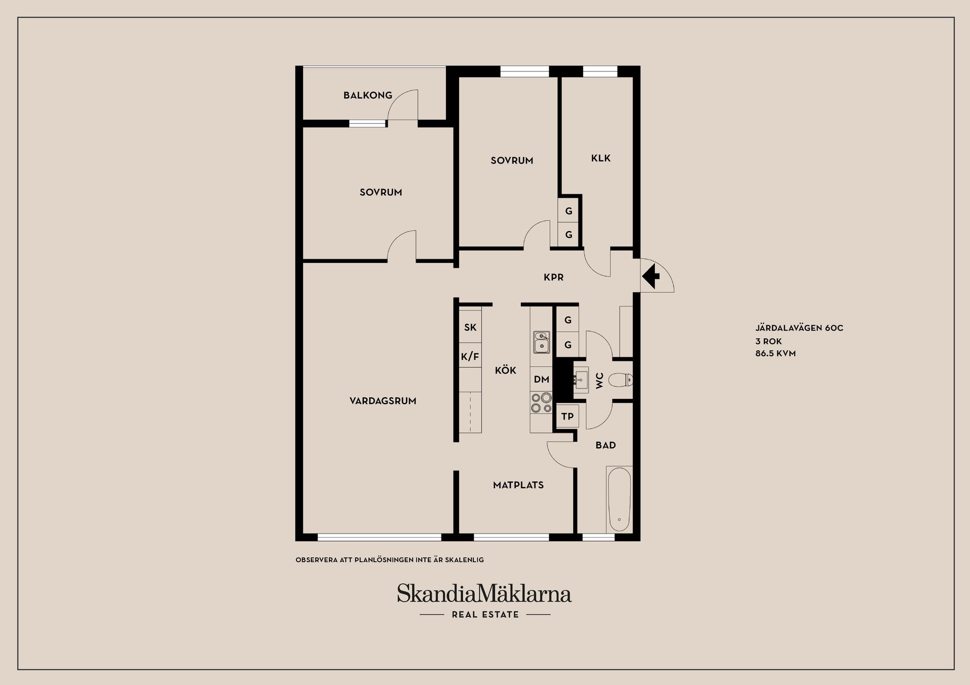 Bostadsrätt, Järdalavägen 60C, Ekholmen, Linköping