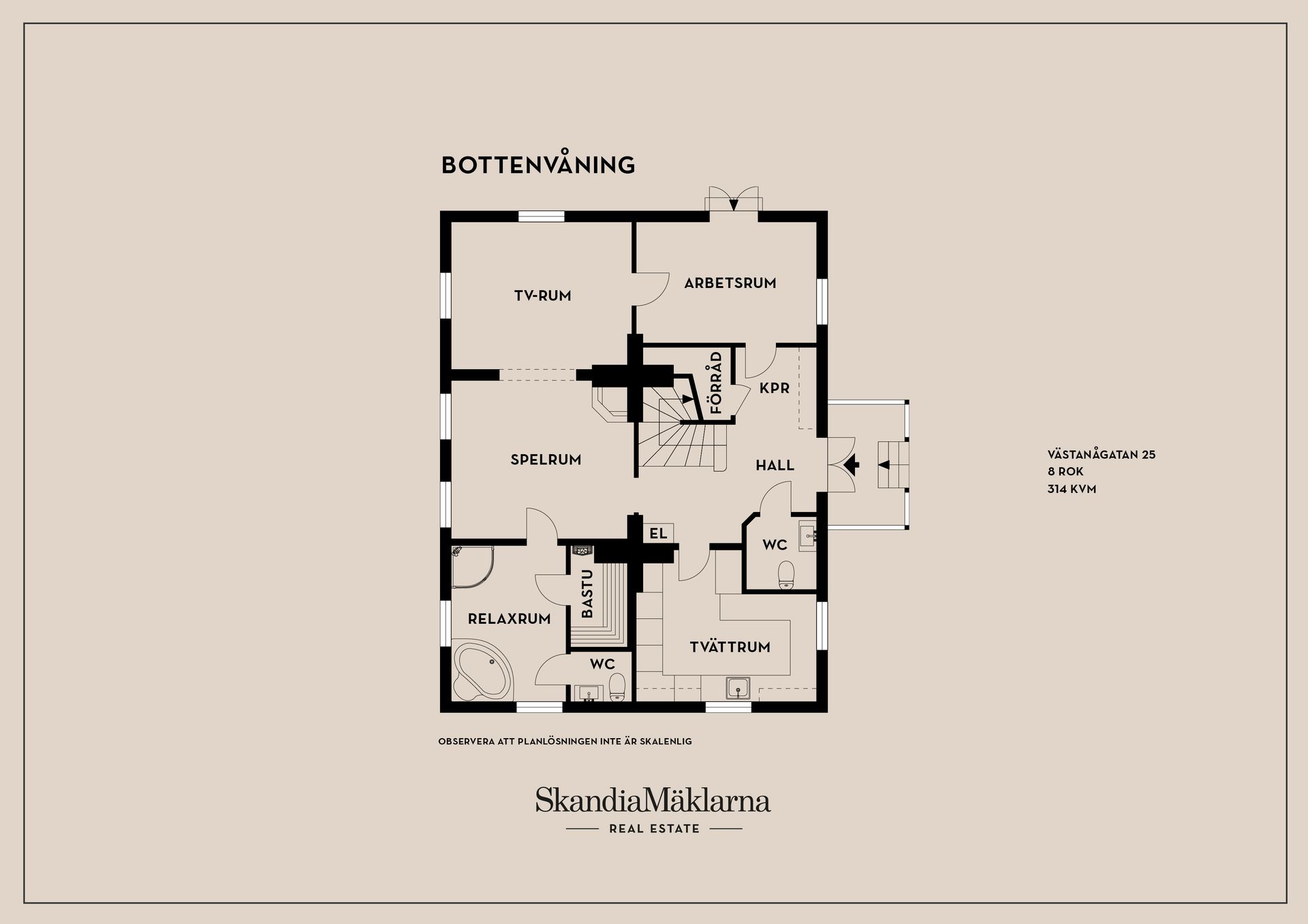 Villa, Västanågatan 25, Linköpings innerstad, Linköping