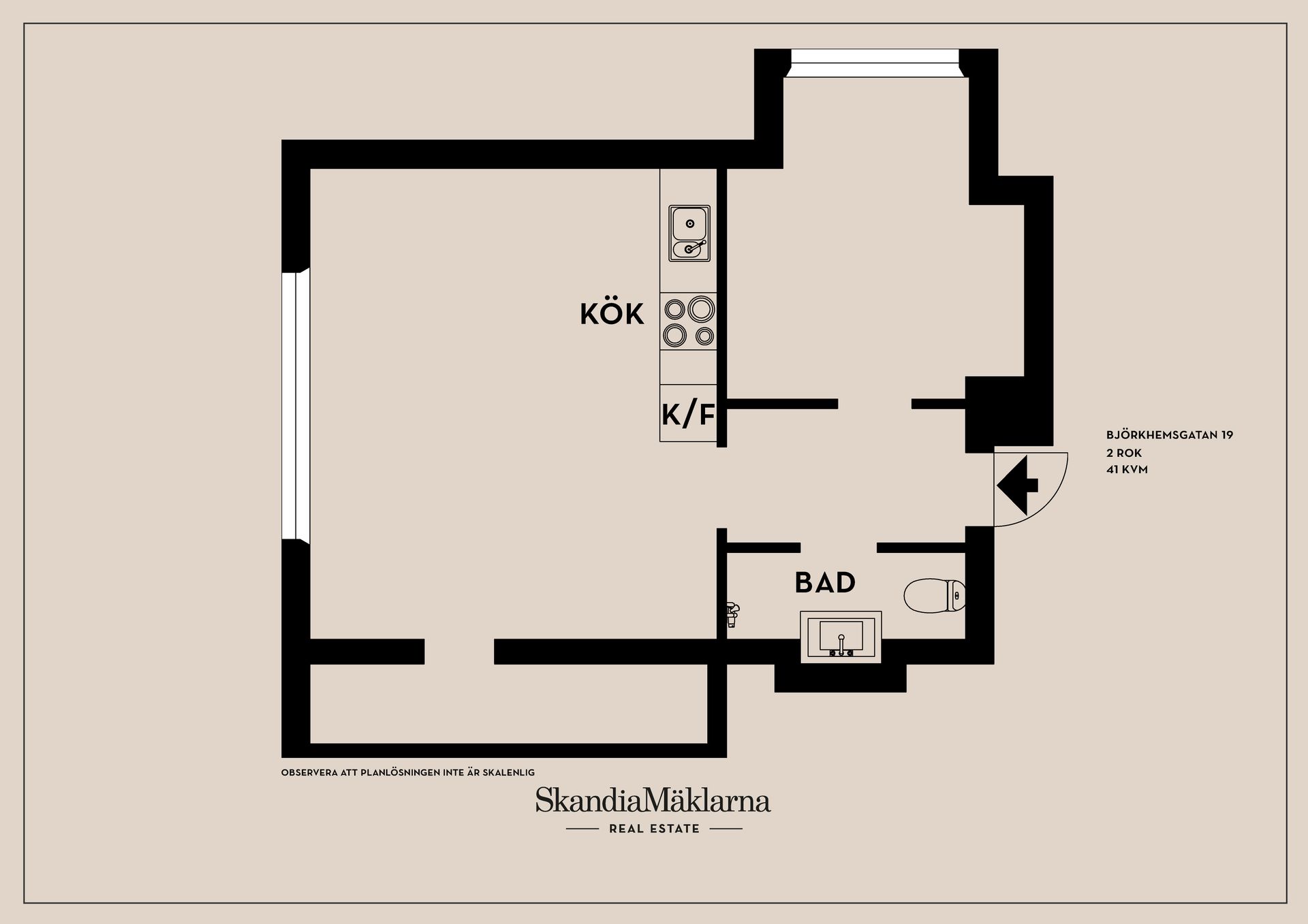 Bostadsrätt, Björkhemsgatan 19, Sjöbo, Borås