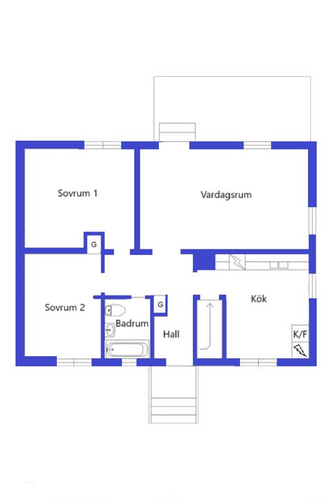 Villa, Råvägen 3, Hamrångefjärden, Gävle