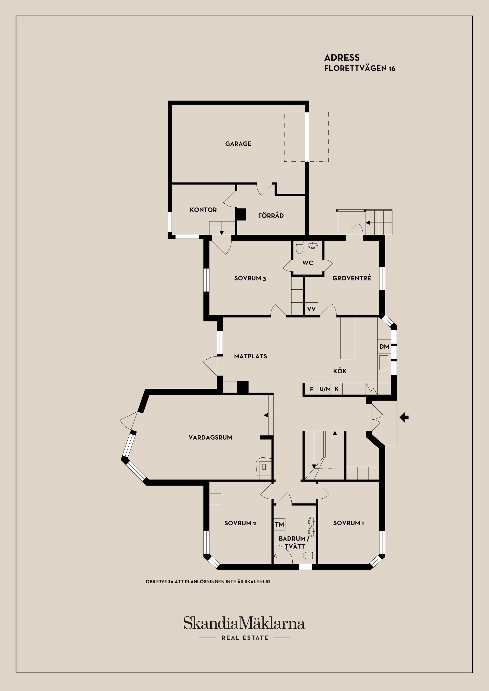 Villa, Florettvägen 16, Margretelund, Österåker
