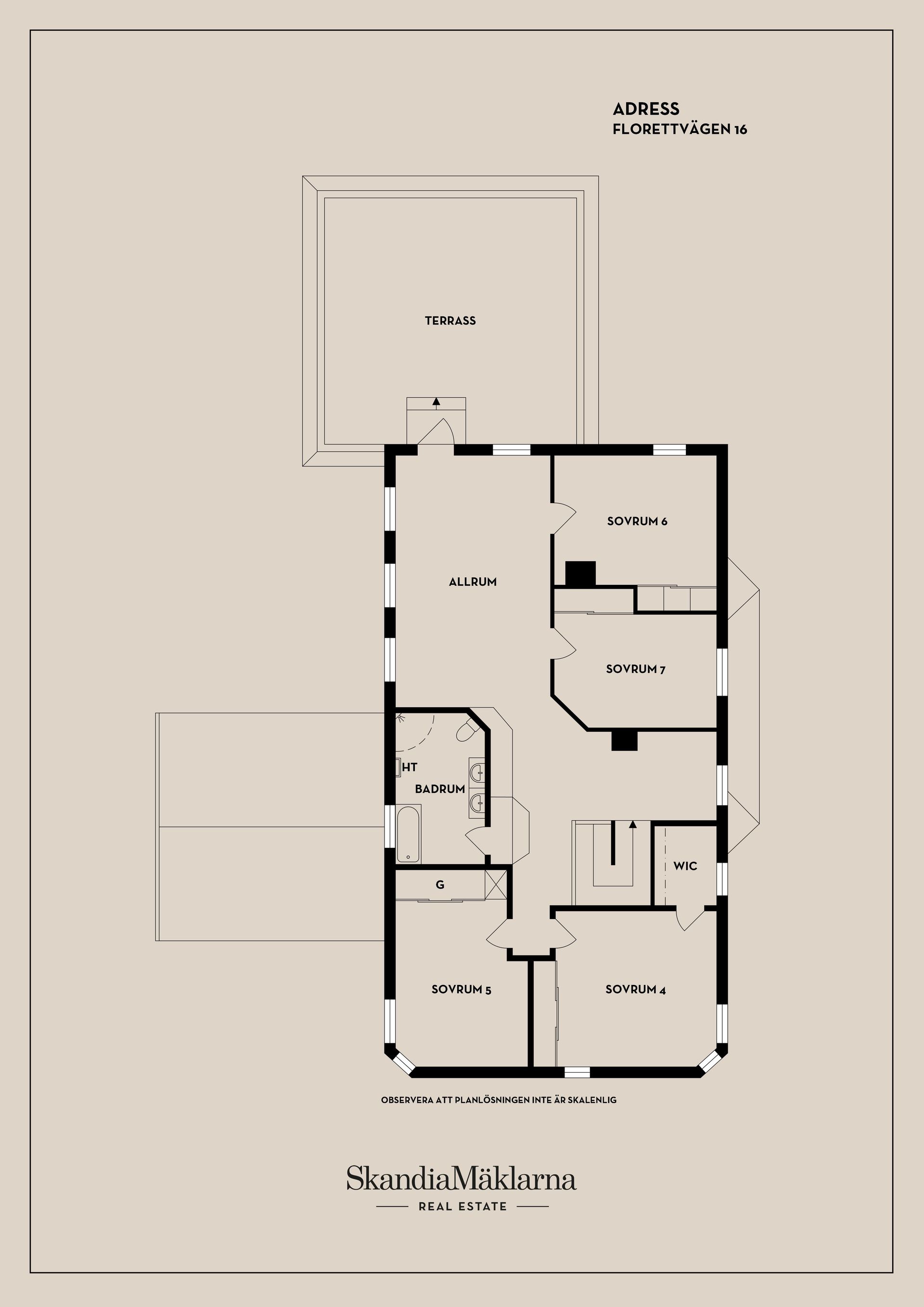 Villa, Florettvägen 16, Margretelund, Österåker