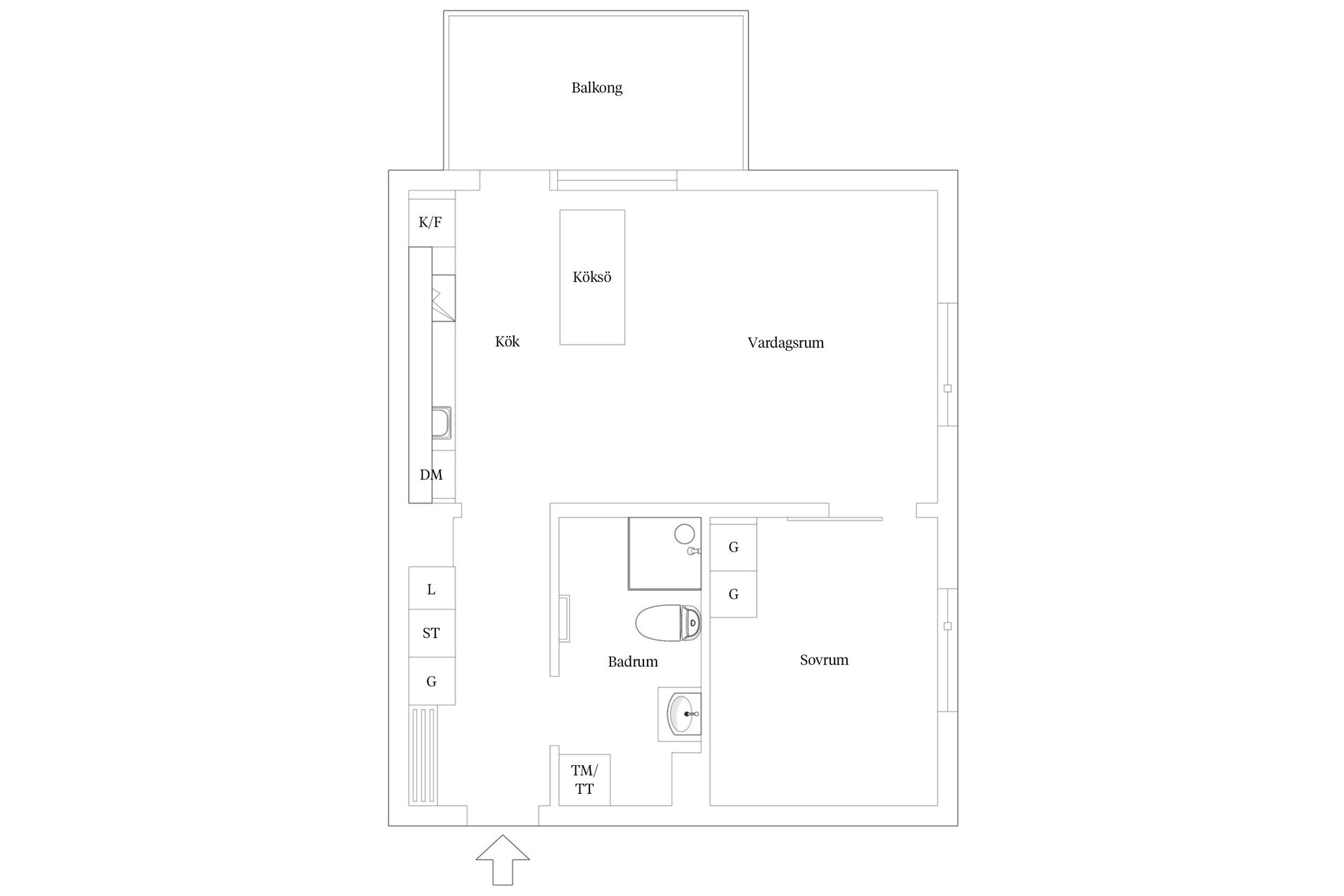Bostadsrätt, Parternas Gränd 43, Fredslyckan, Lund