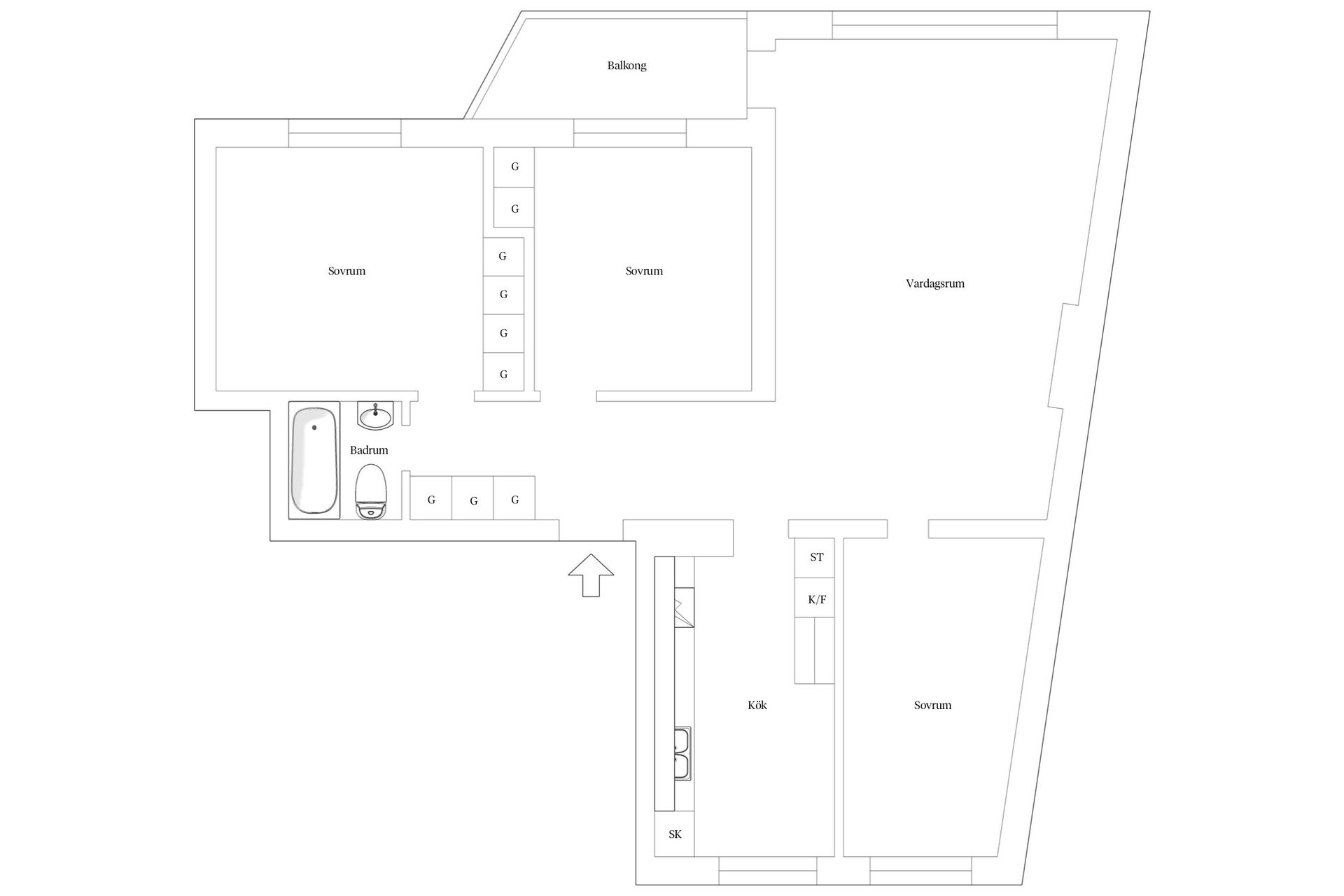 Bostadsrätt, Vintergatan 2B, Planetstaden, Lund