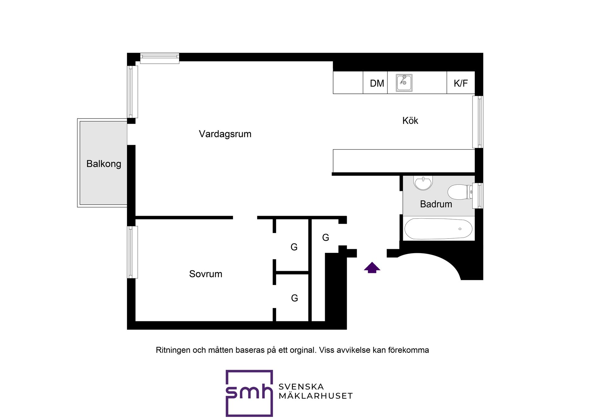 Bostadsrätt, Abrahamsbergsvägen 80, 1tr., Bromma / Abrahamsberg, Stockholm