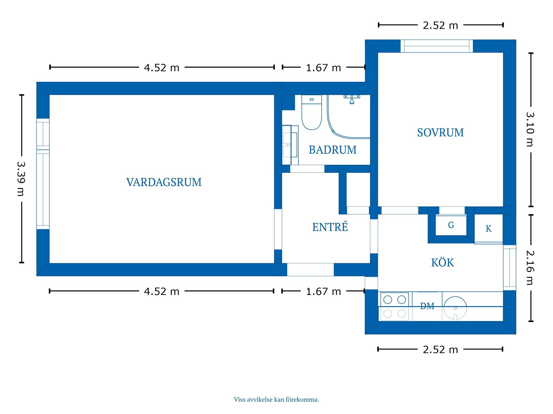 Bostadsrätt, Borgmästaretorget 1D, Centralt, Motala