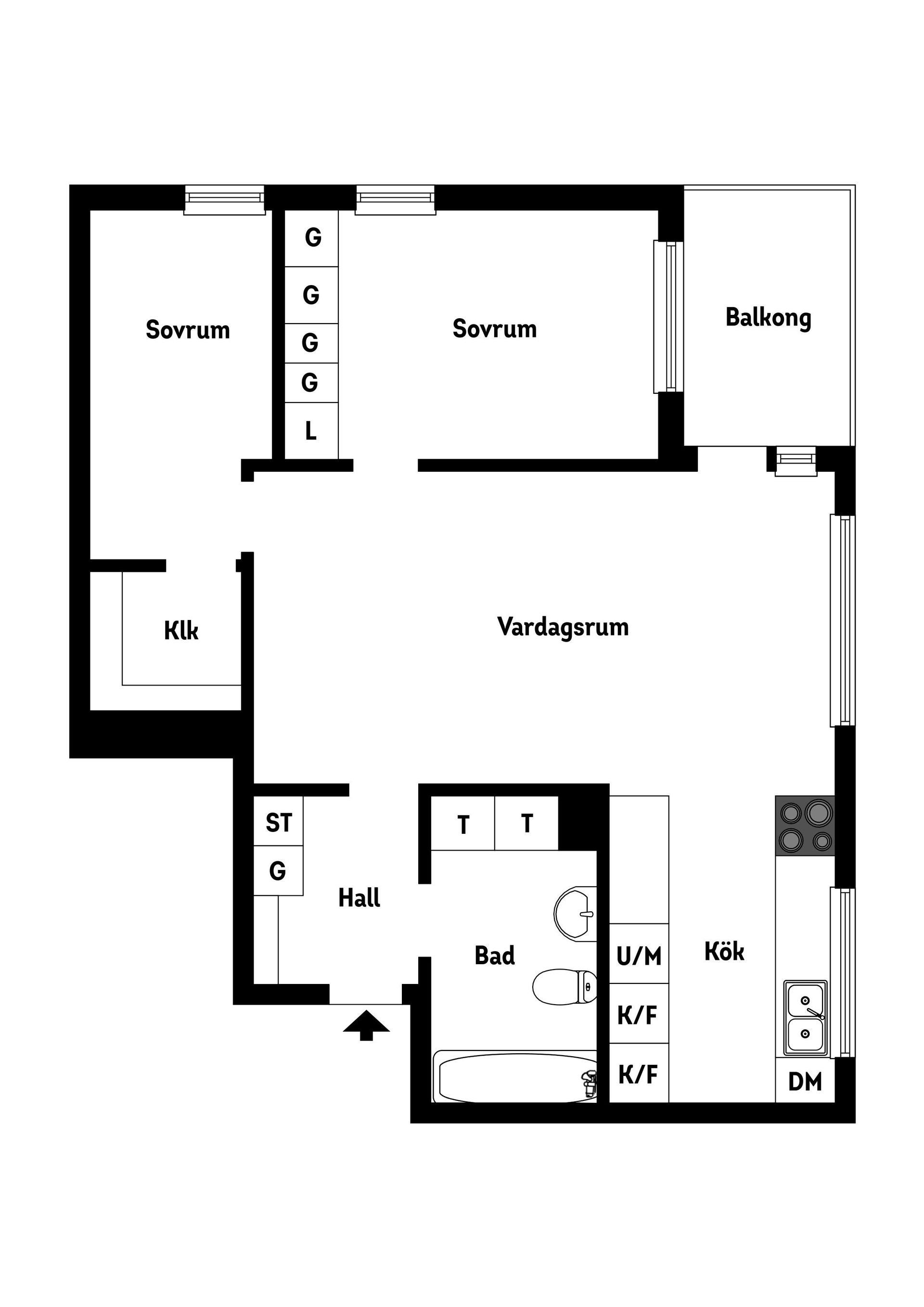 Bostadsrätt, Ulriksborgsgatan 9, Kungsholmen, Stockholm