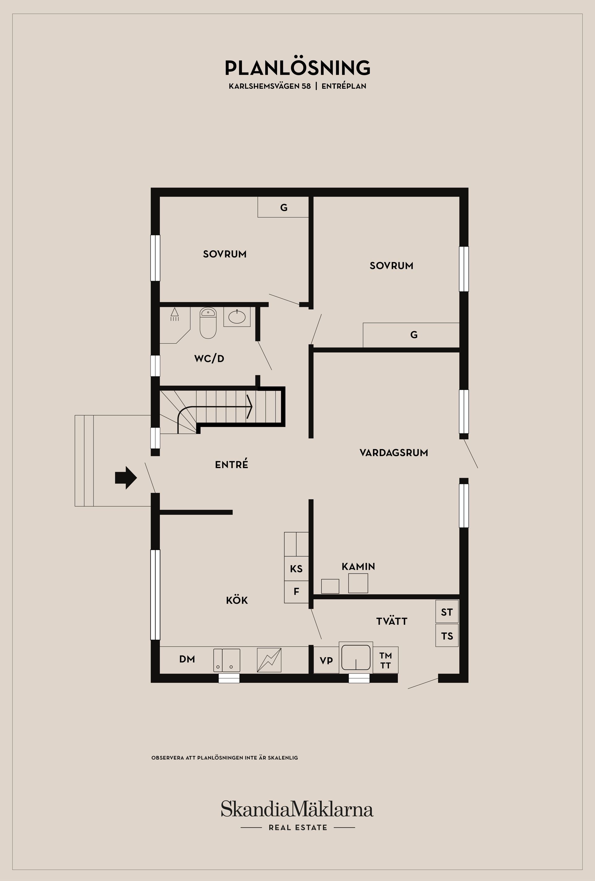 Villa, Karlshemsvägen 58, Öja, Ystad