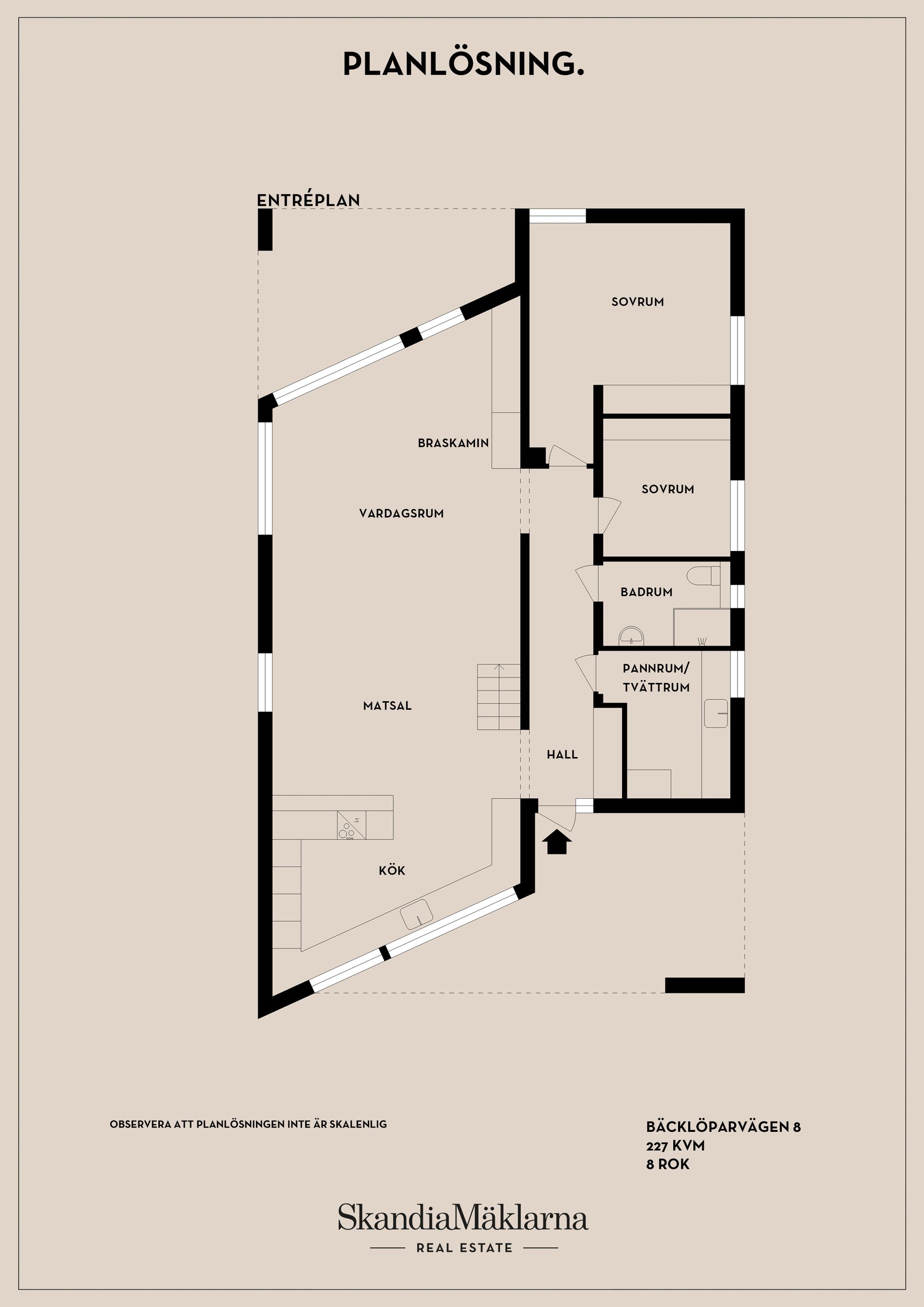Villa, Bäcklöparvägen 8, Sjöängen, Huddinge