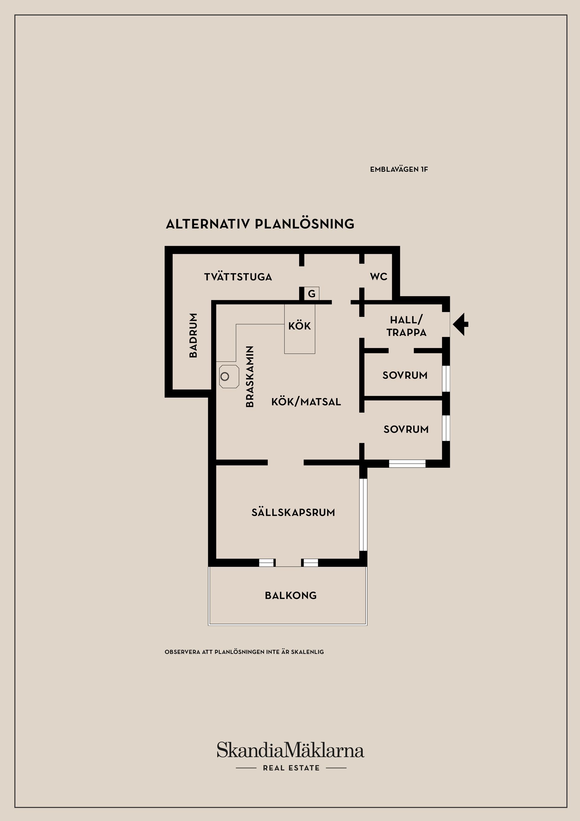 Bostadsrätt, Emblavägen 1F, Djursholm - Svalnäs, Danderyd