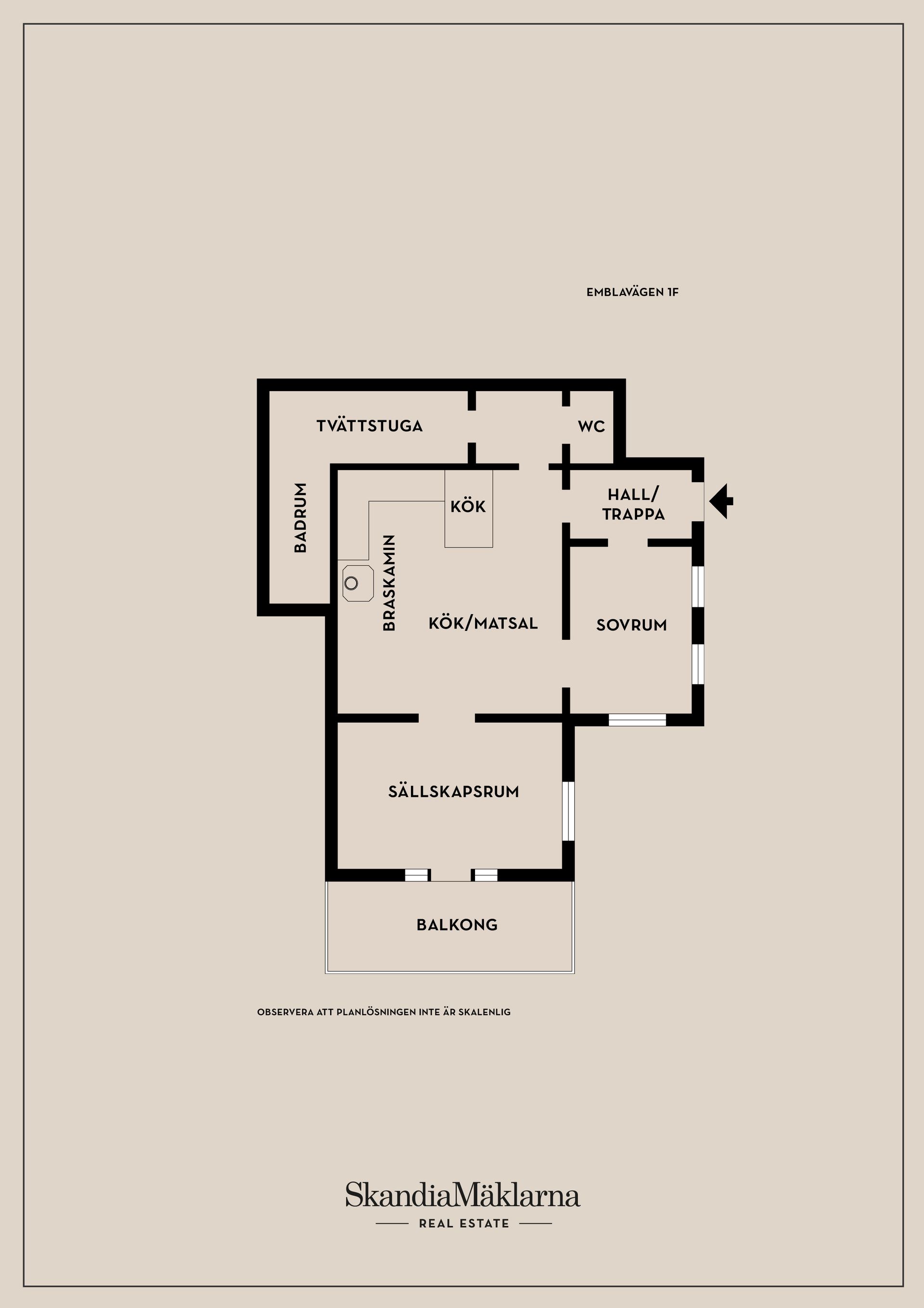 Bostadsrätt, Emblavägen 1F, Djursholm - Svalnäs, Danderyd