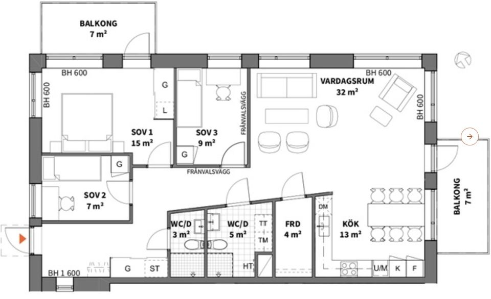 Bostadsrätt, Tubölegatan 1, Centrum, Skellefteå