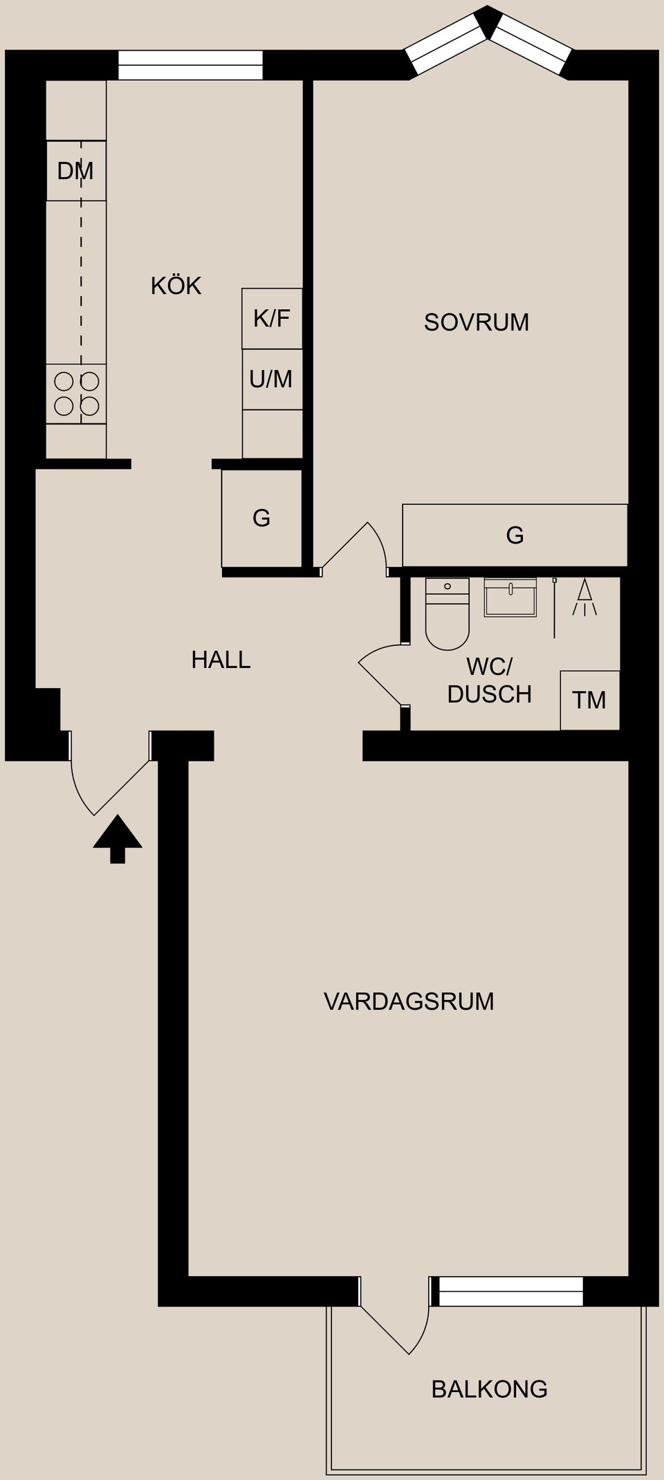 Bostadsrätt, Norralundsgatan 6B, Haga, Norrköping