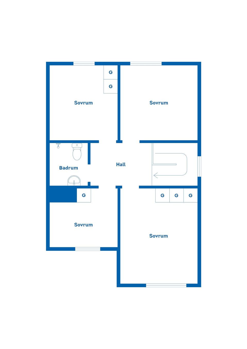 Bostadsrätt, Radhus, Patrongatan 2A, Hässleholm