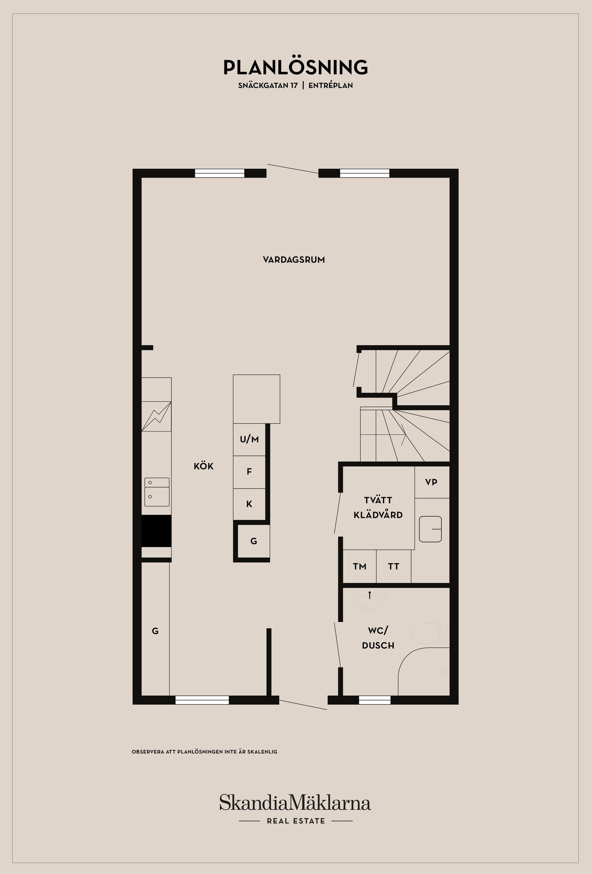 Radhus, Snäckgatan 17, Nybrostrand, Ystad