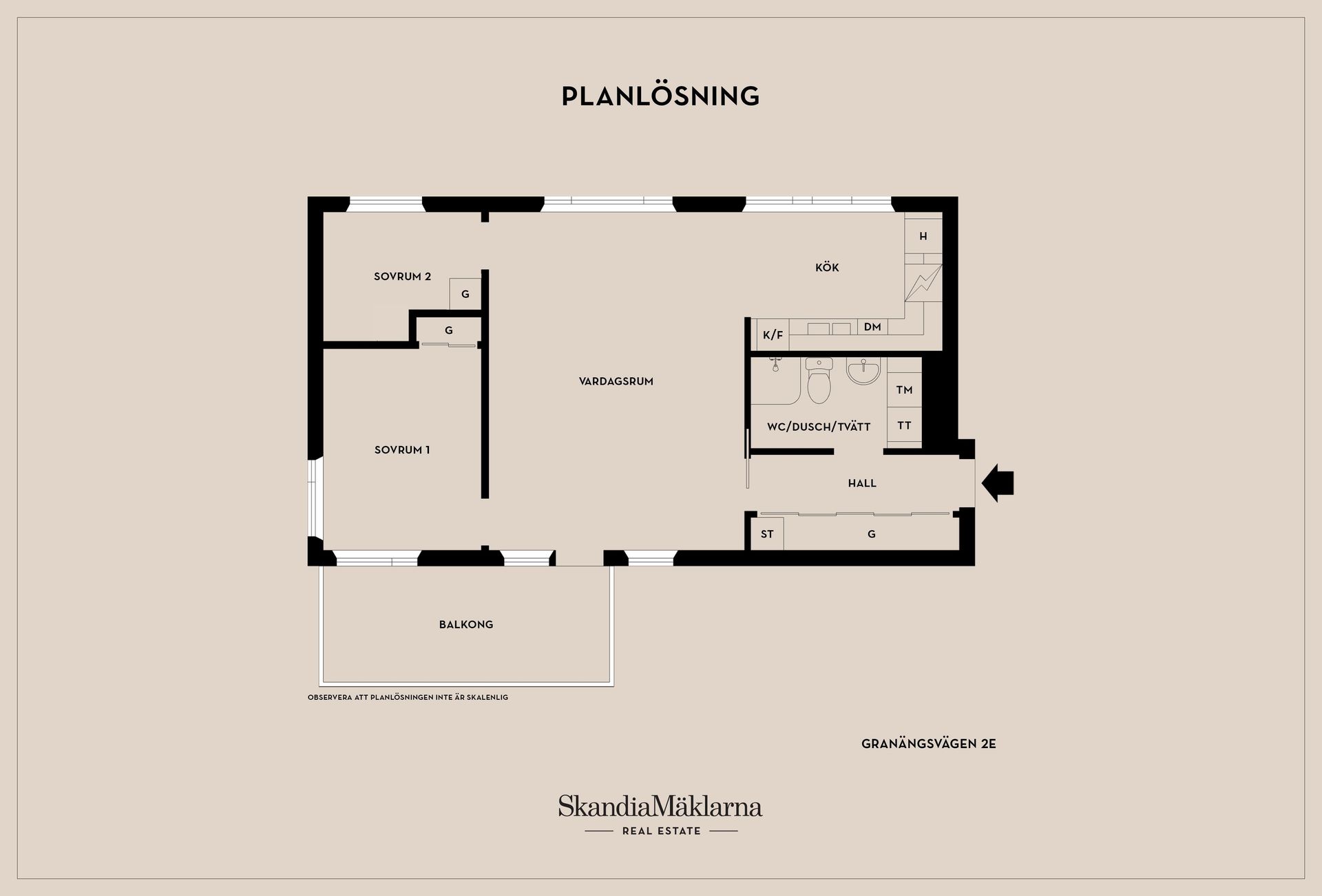 Bostadsrätt, Granängsvägen 2E, Centrala Tyresö, Tyresö
