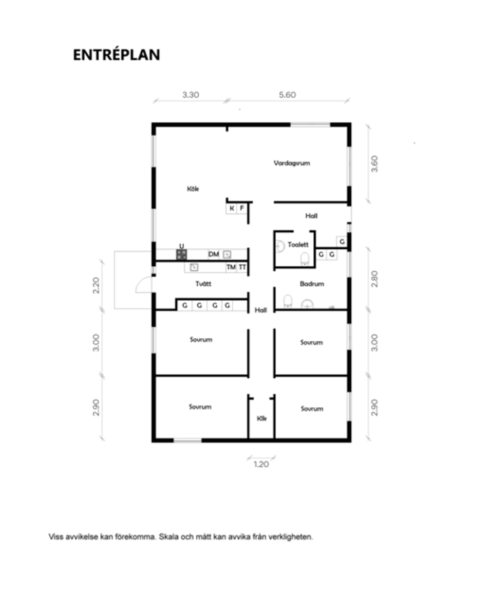 Villa, Yllestad Kyrksalen och Yllestad Klockargården, Yllestad, Falköping