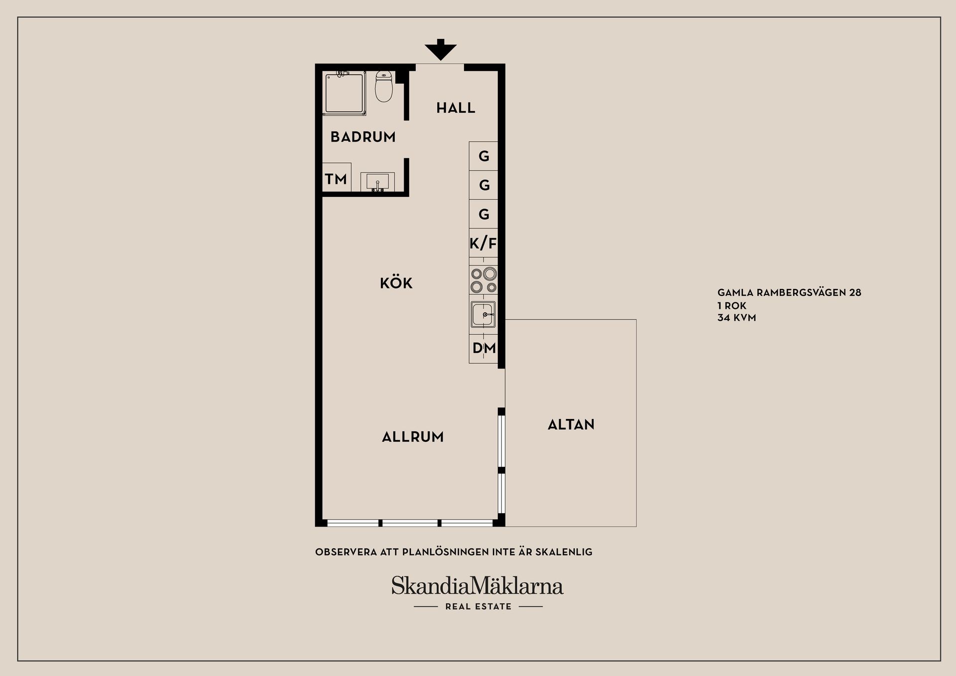 Bostadsrätt, Gamla Rambergsvägen 28, Centrala Hisingen - Lundby, Göteborg