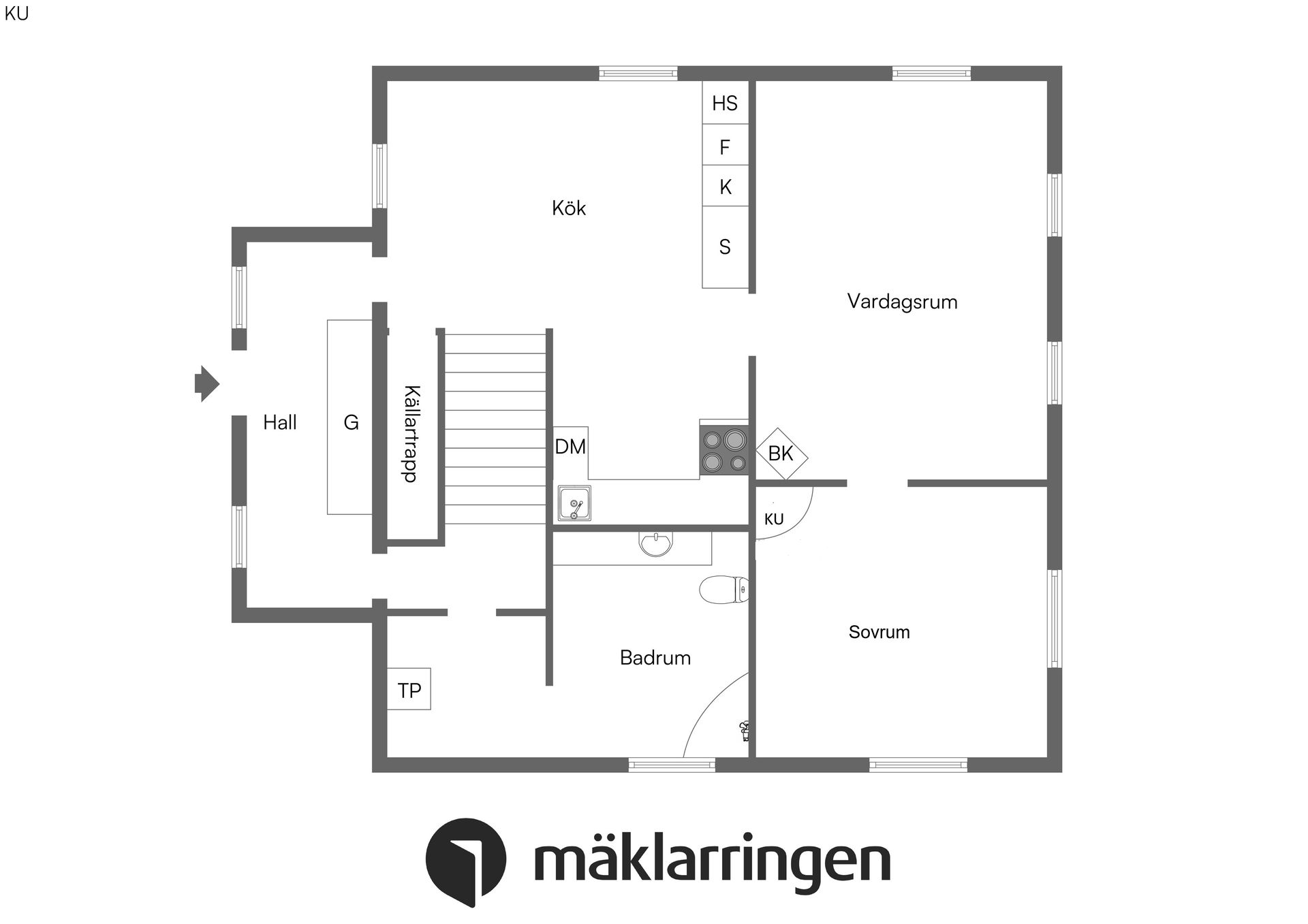 Villa, Hammarsgårdsvägen 6, Ekolsund, Enköping