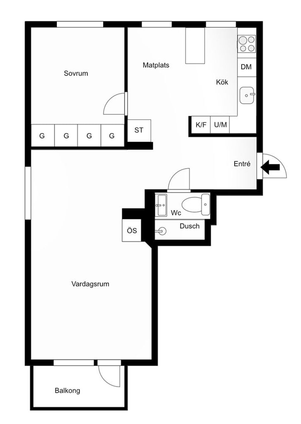 Bostadsrätt, Langenbergsgatan 6d, Blåsbo, Västerås