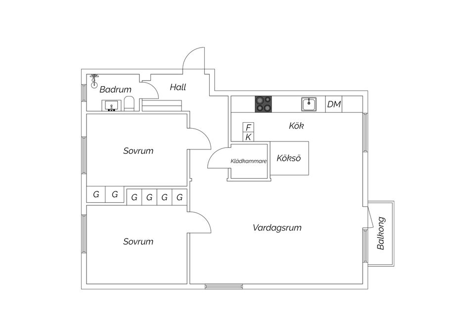 Bostadsrätt, Svedelius väg 18, Högbrunn, Nyköping