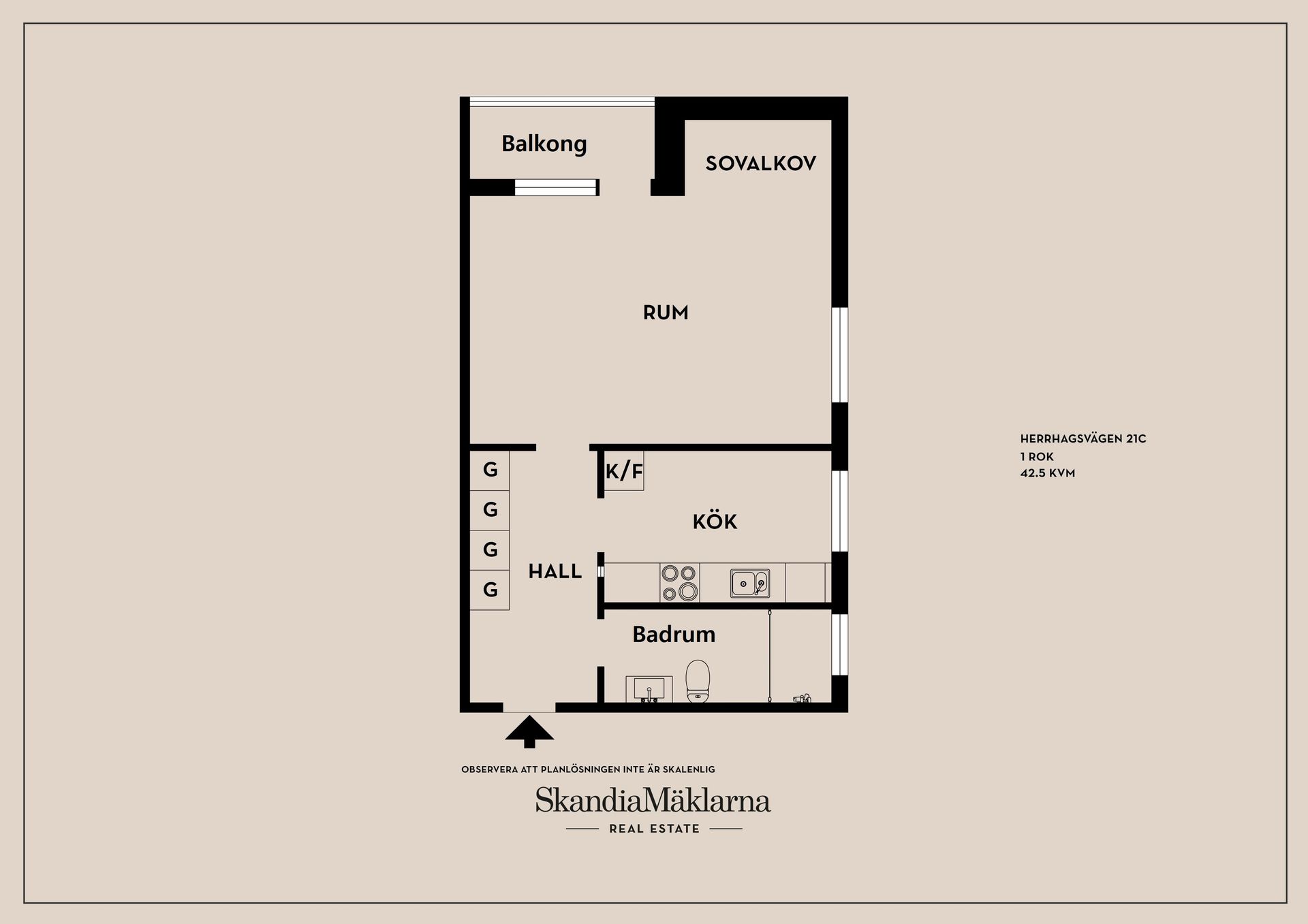 Bostadsrätt, Herrhagsvägen 21C, Herrhagen, Falun