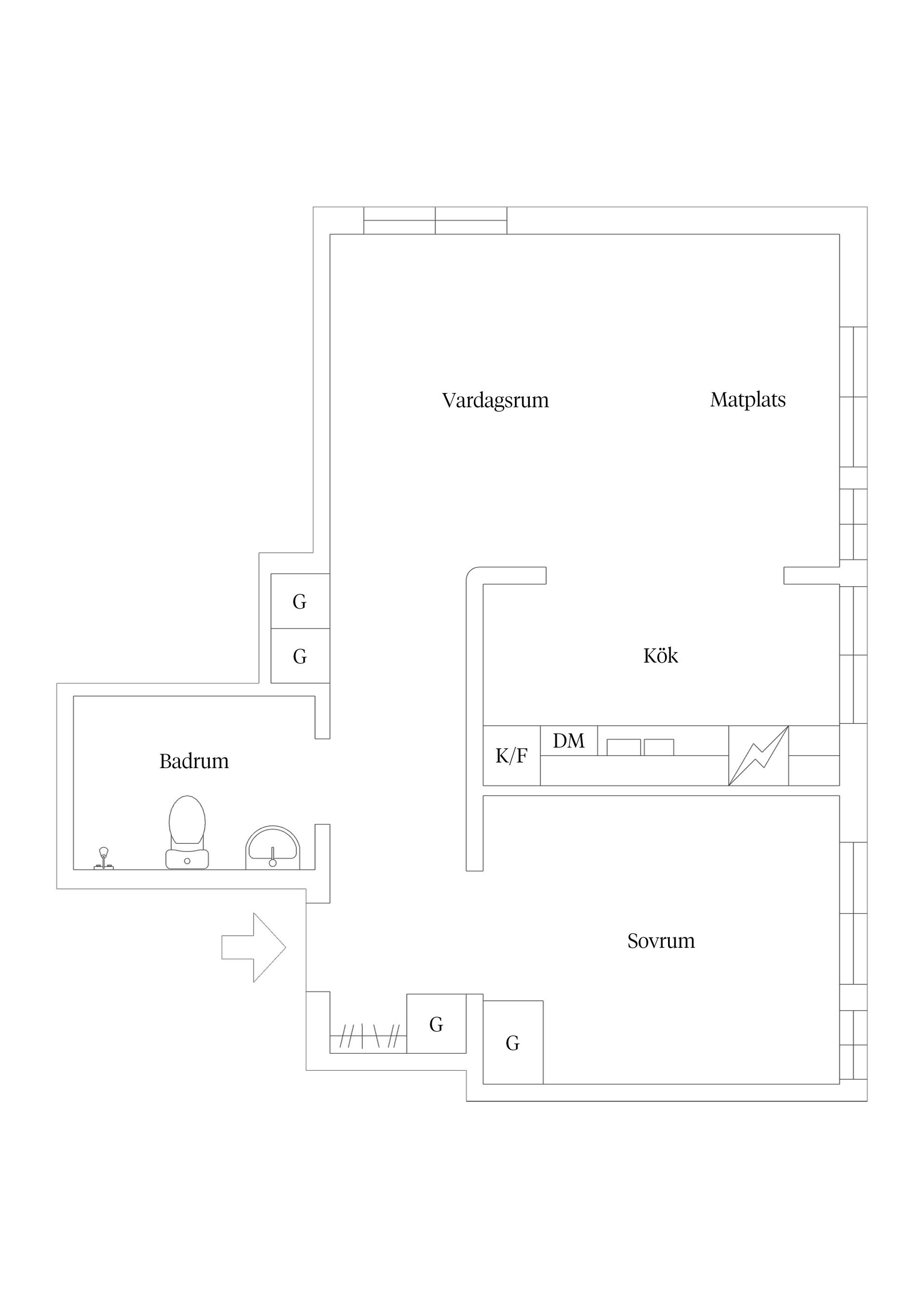 Bostadsrätt, Götgatan 3, Främre Luthagen, Uppsala