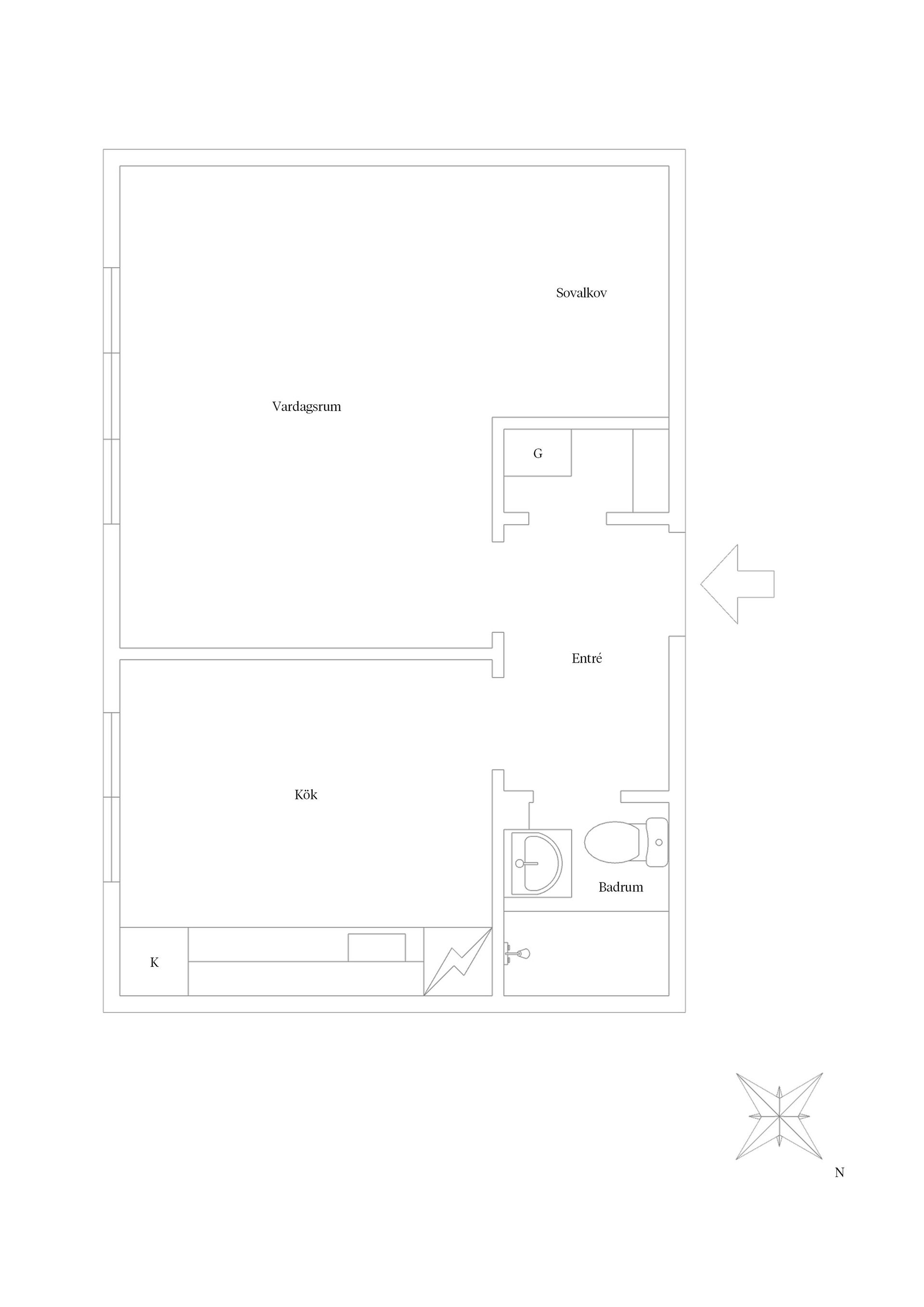 Bostadsrätt, Götgatan 30B, Vasastaden, Linköping