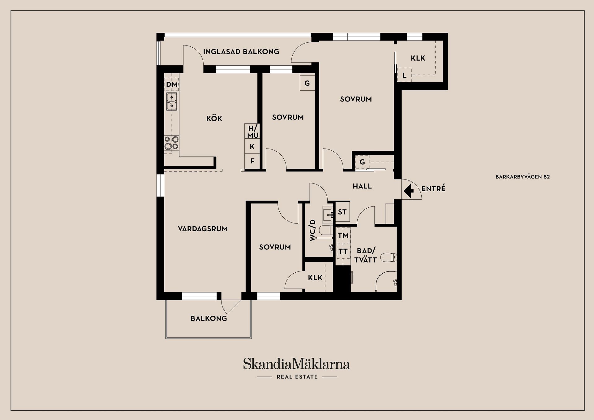 Bostadsrätt, Barkarbyvägen 82, Barkarbystaden, Järfälla