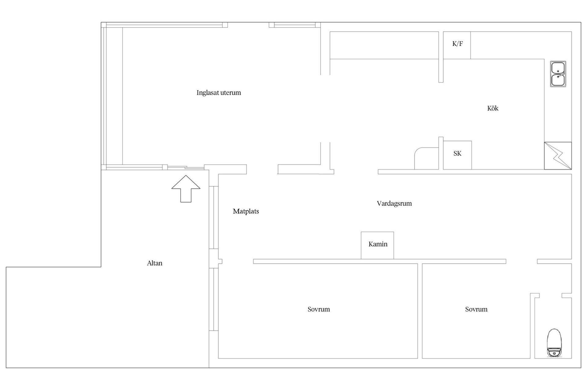 Villa, Sandviken a 9, Grödinge, Skanssundet, Botkyrka