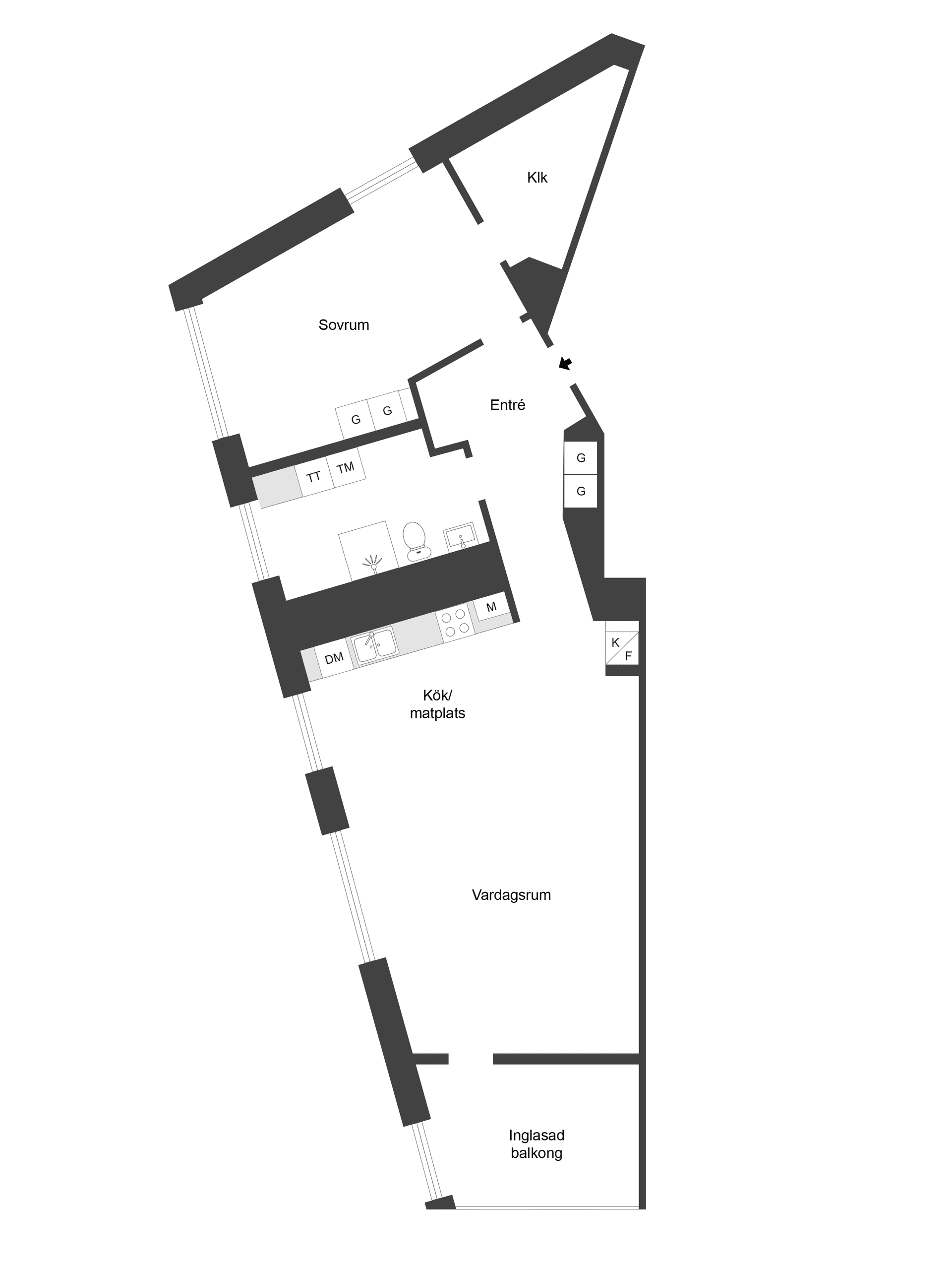 Bostadsrätt, Garvaregatan 4B, Centralt - Strömmen, Norrköping