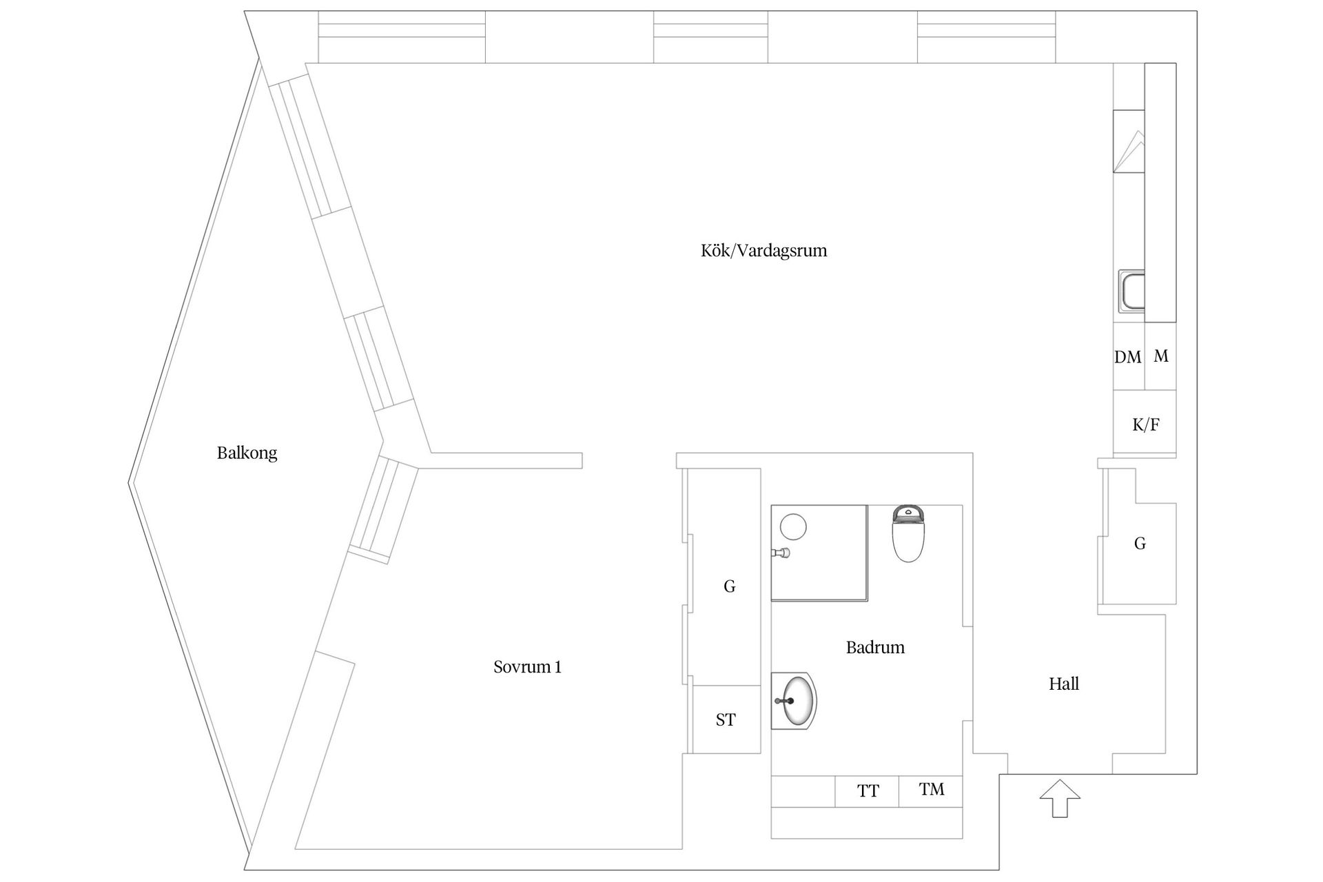 Bostadsrätt, Carlsgatan 31, City, Malmö