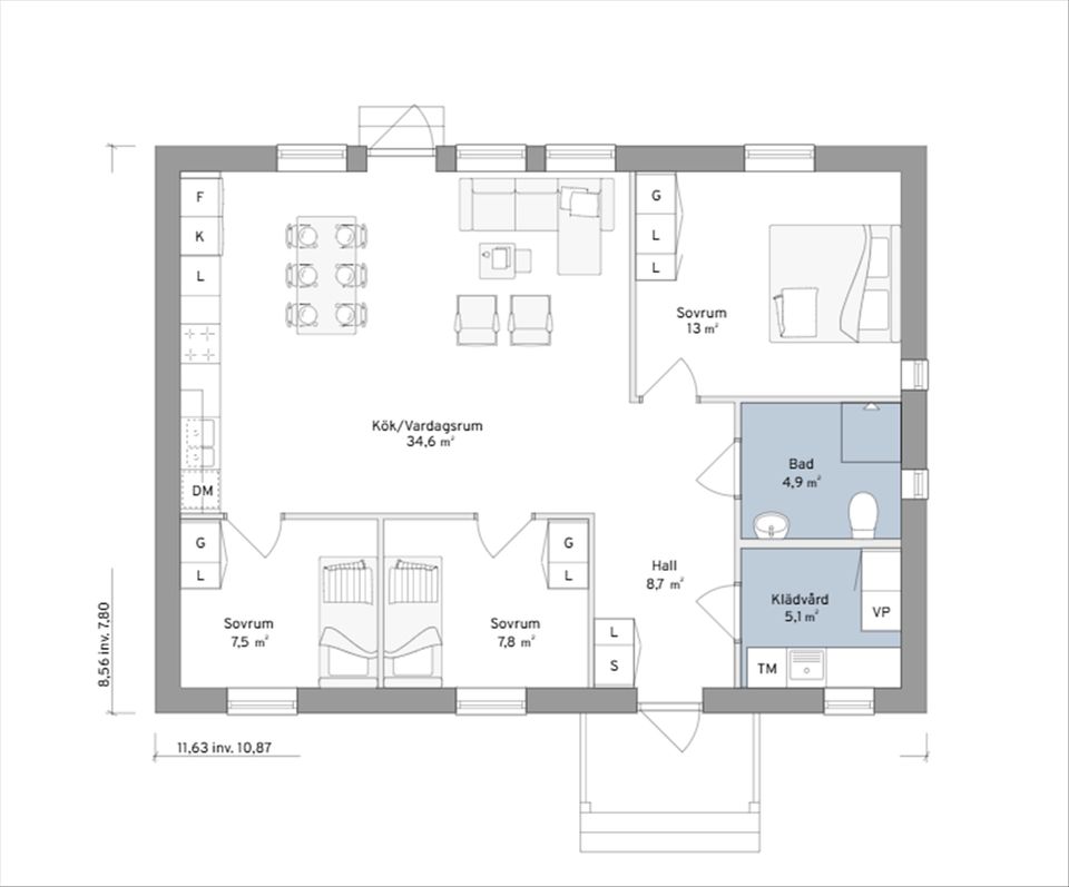 Villa, Nyvik, Nordmaling Nyvik, Nordmaling