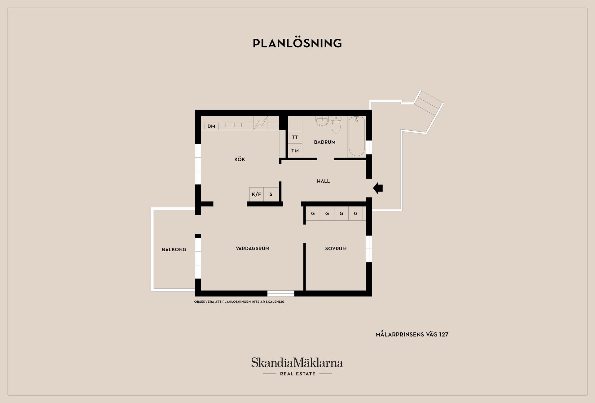 Bostadsrätt, Målarprinsens väg 127, Tyresö Strand, Tyresö