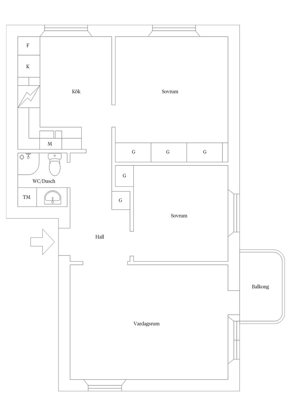 Bostadsrätt, Stensövägen 5B, Bremerlyckan, Kalmar