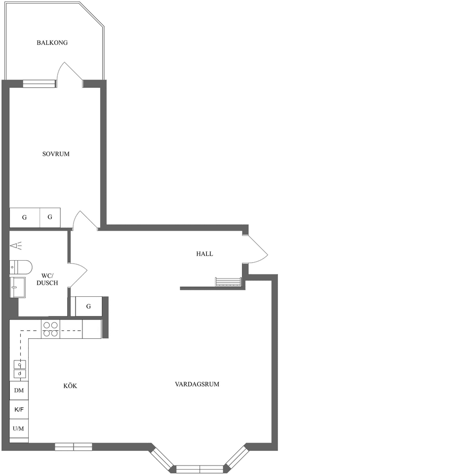Bostadsrätt, Kristinagatan 3, Centralt, Norrköping