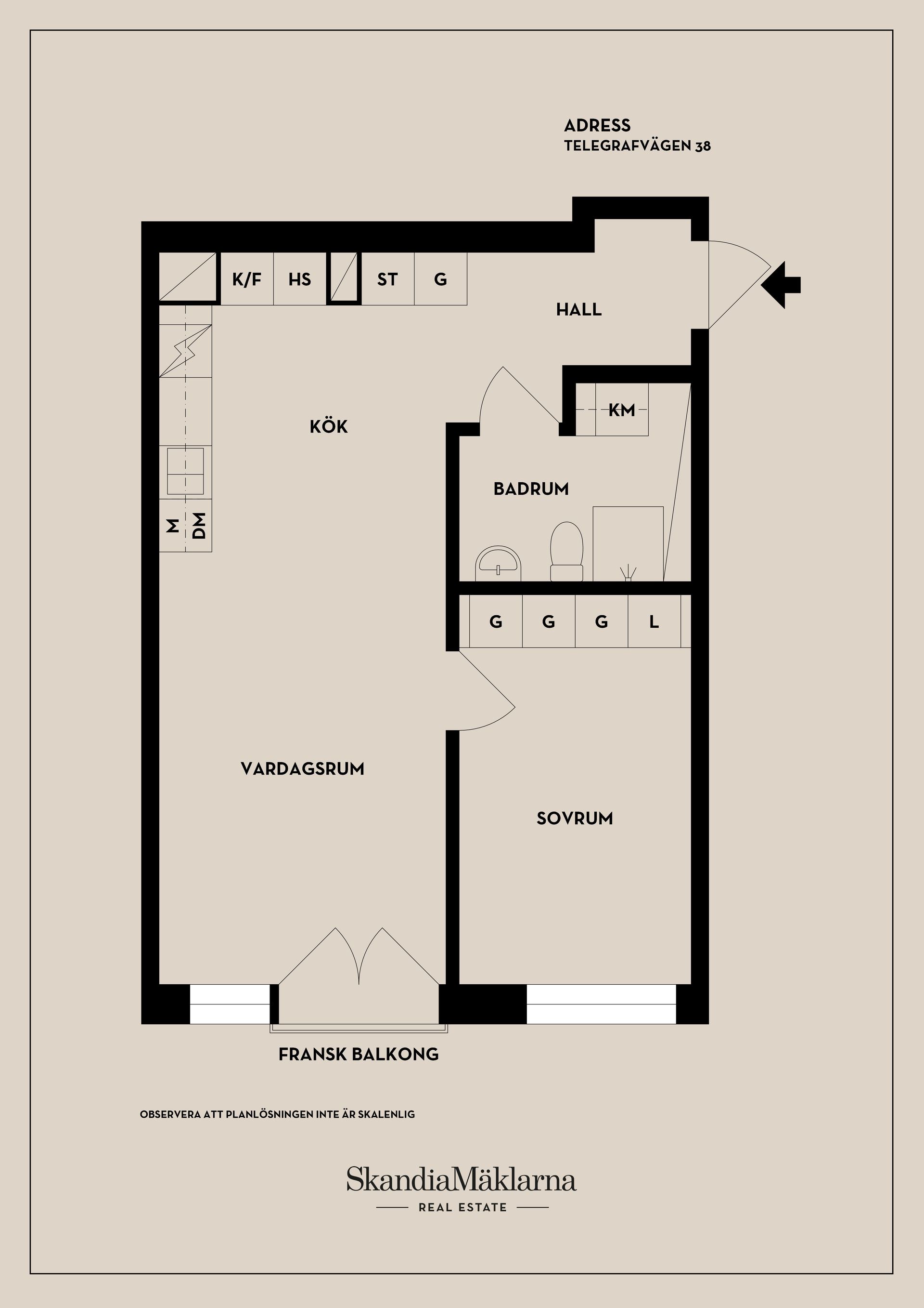 Bostadsrätt, Telegrafvägen 38, Telegrafberget, Nacka, Nacka