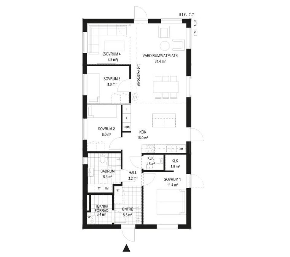 Villa, Fjuckby 1:70, Uppsala