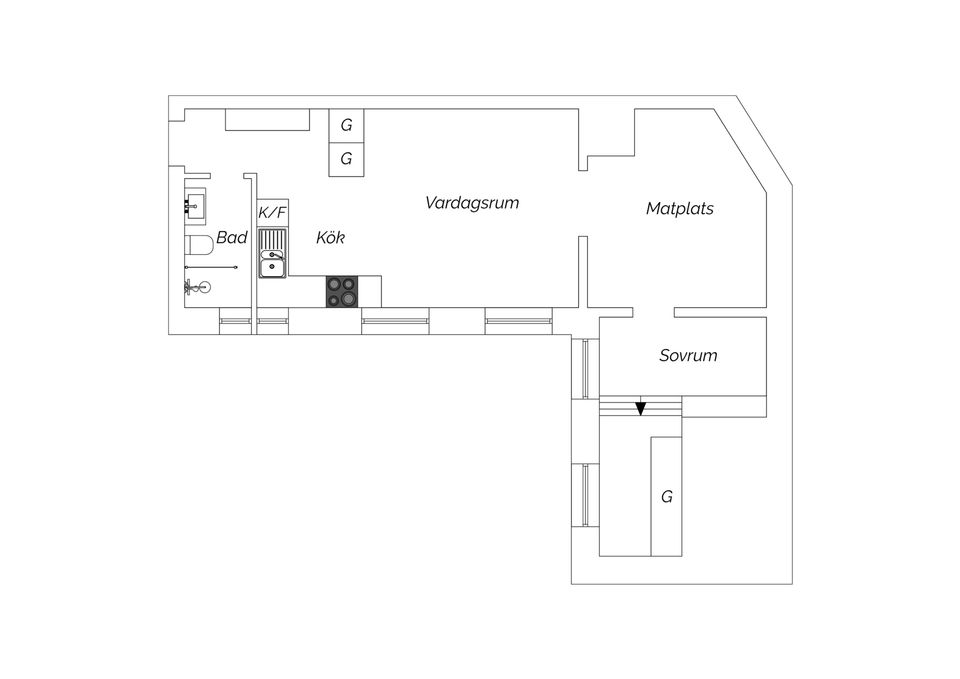 Bostadsrätt, Stora Nygatan 3, Inom Vallgraven, Göteborg